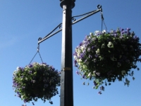 floral lamp posts